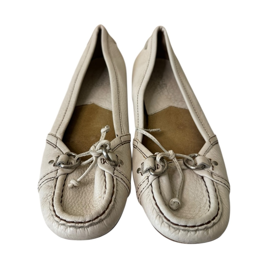 Michael Kors Leather Women's Cream Loafers Sz 9